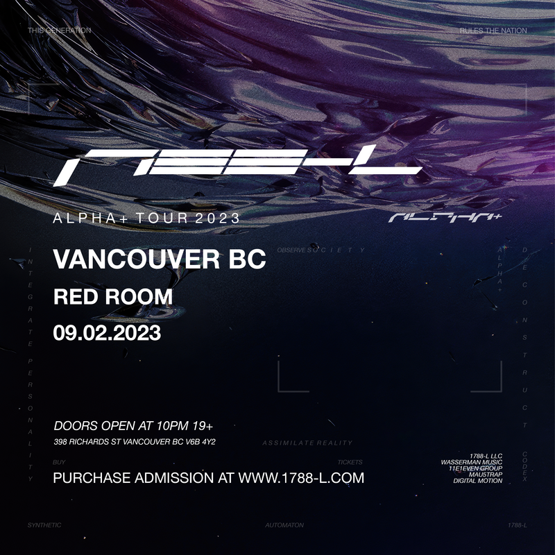 Digital Motion presents 1788-L - May 6th @ The Red Room
