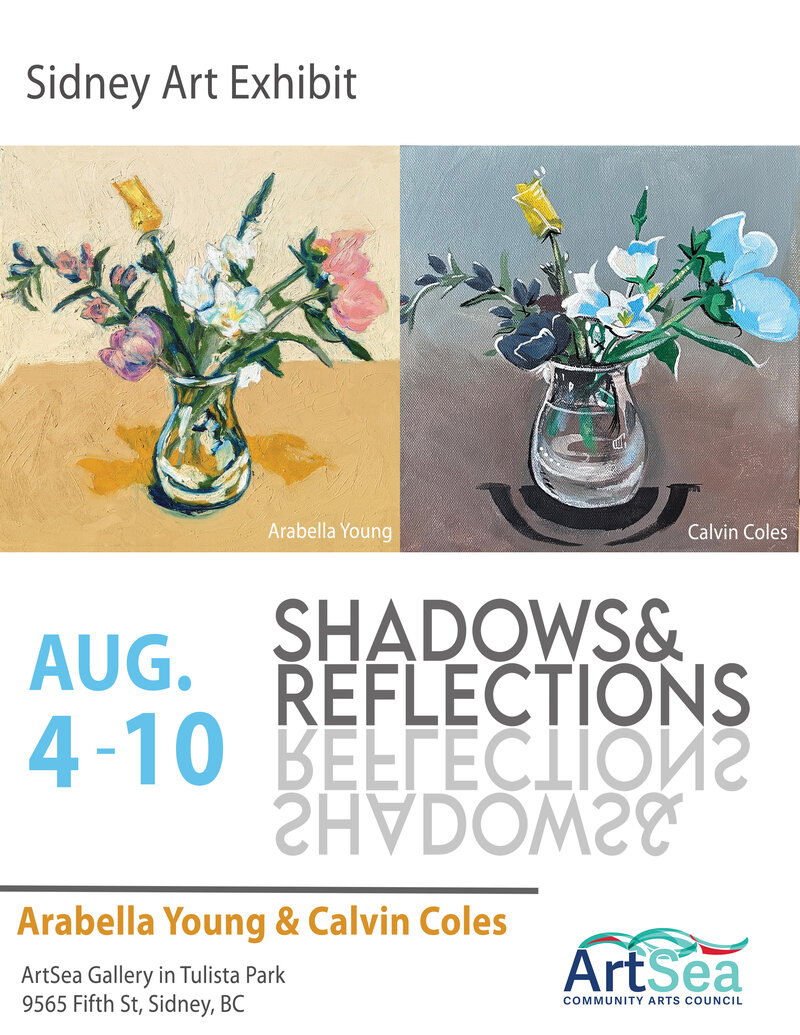 Shadows and Reflections- Visual Arts Exhibtion: Arabella Young, Calvin Coles @ ArtSea Gallery Aug 4 2023 - May 7th @ ArtSea Gallery
