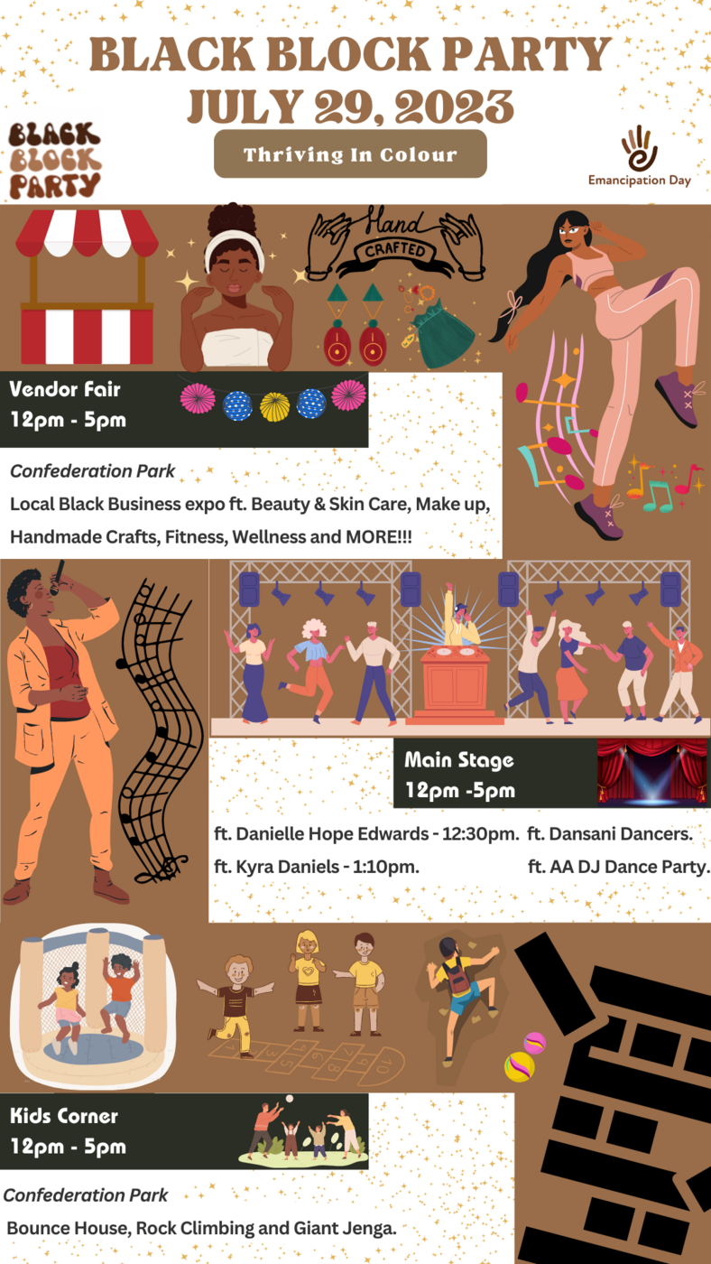 Black Business Block Party: Danielle Hope Edwards, Kyra Daniel, AA DJs @ Confederation Park - Jul 29, 2023