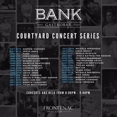 Courtyard Concert Series: Tiny Horse @ The Bank Gastrobar Aug 31 2023 - May 14th @ The Bank Gastrobar