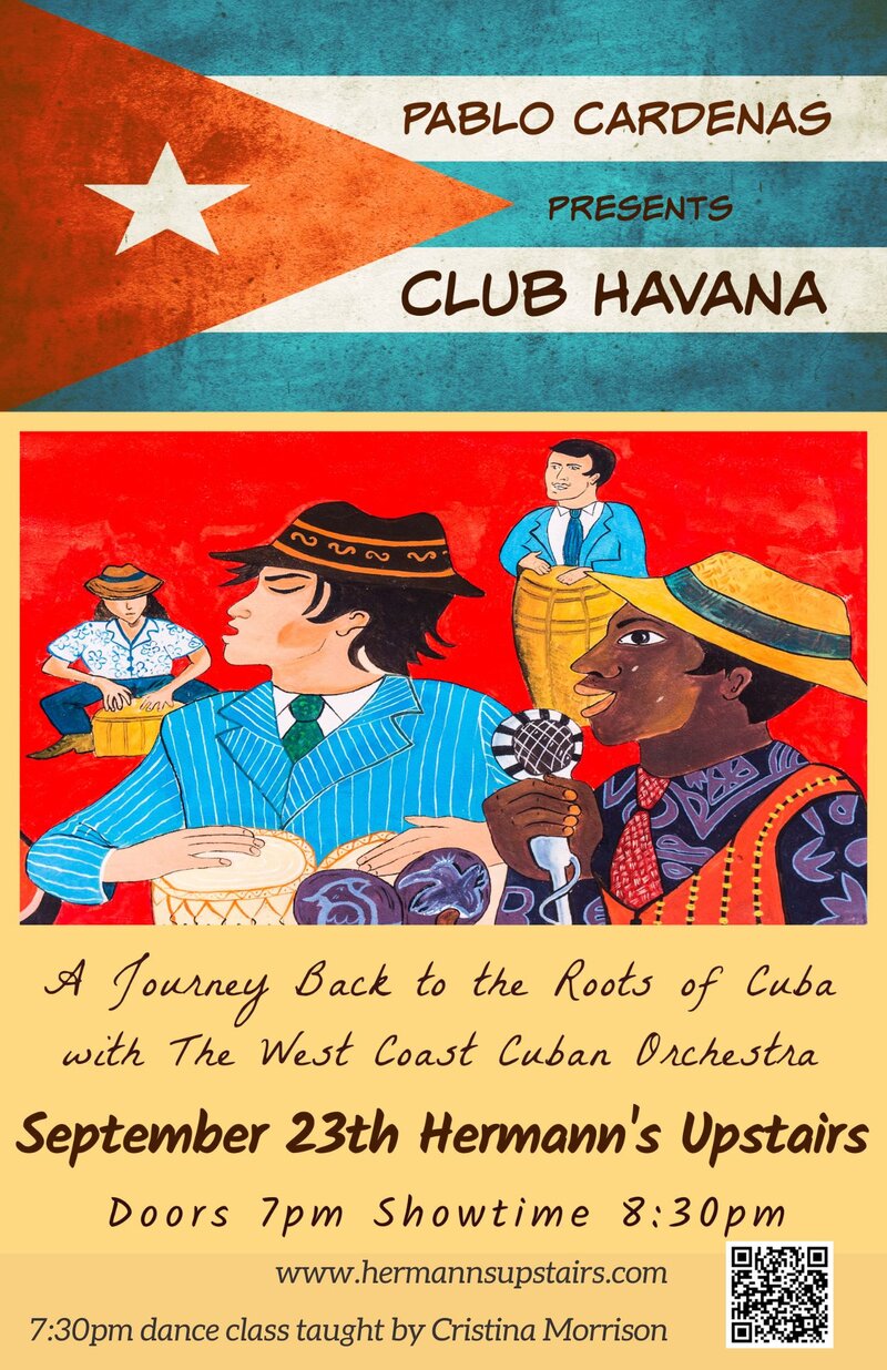Pablo Cardenas Presents 'Club Havana' - Jun 7th @ Hermann's Upstairs
