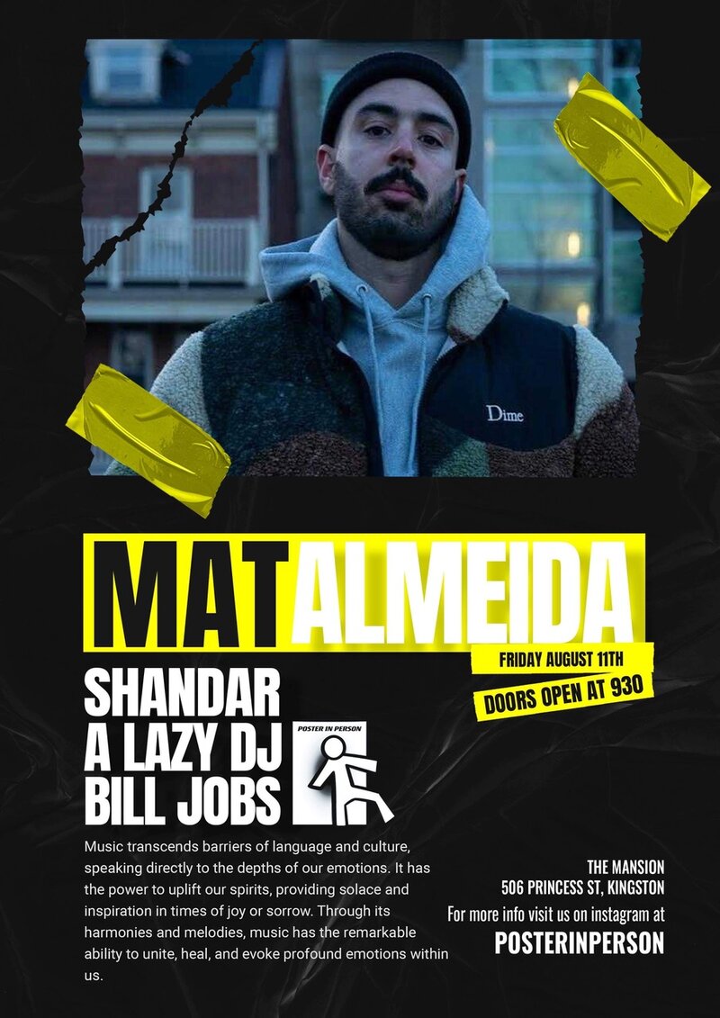 Mat Almeida, Shandar, A Lazy DJ, Bill Jobs @ The Mansion Aug 11 2023 - May 6th @ The Mansion