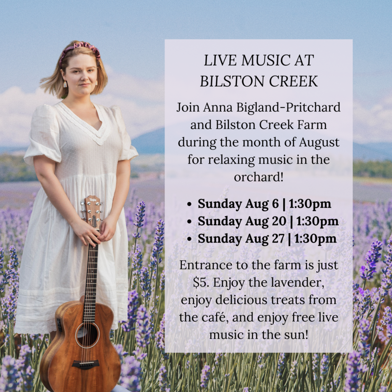 Live by the Lavender @ Bilston Creek Farm - Aug 20, 2023