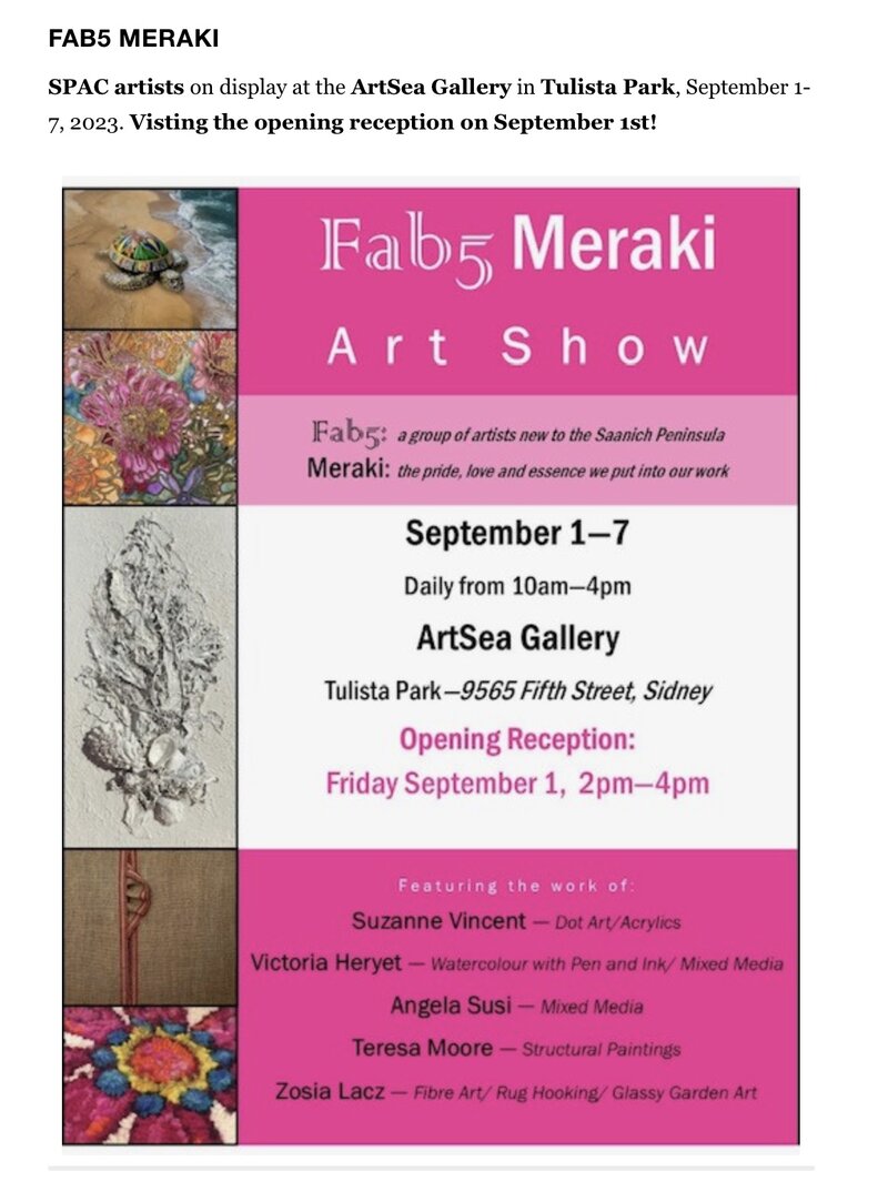 Fab5 Meraki Art Show - Jun 8th @ ArtSea Gallery