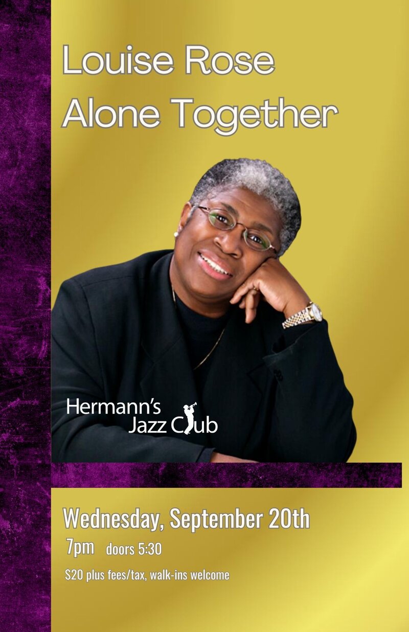 Louise Rose: Alone Together - Jun 6th @ Hermann's Jazz Club