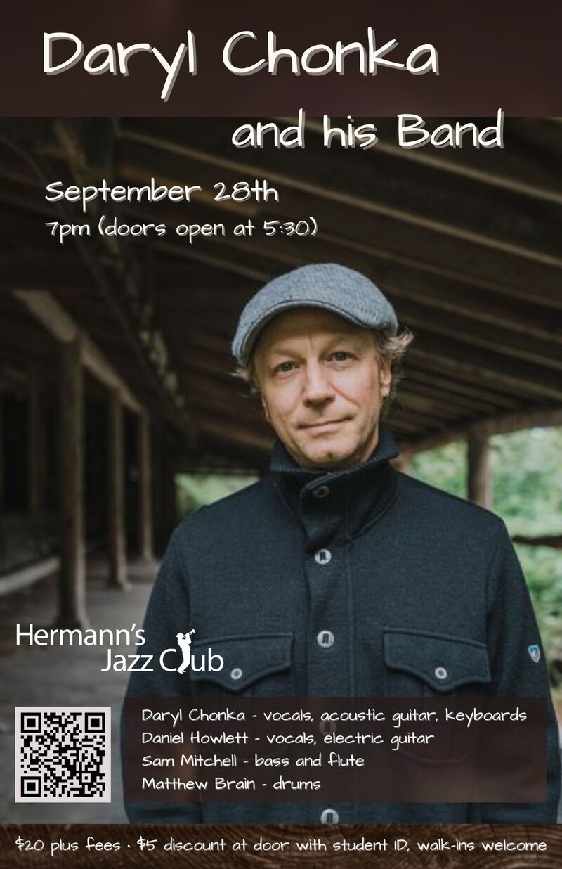 Daryl Chonka and his Band - May 7th @ Hermann's Jazz Club