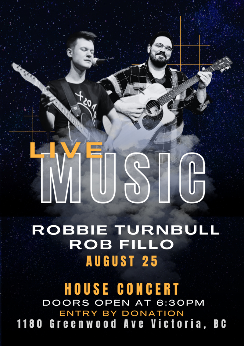 Outdoor House Concert in Esquimalt - Jun 5th @ 1180 Greenwood Ave