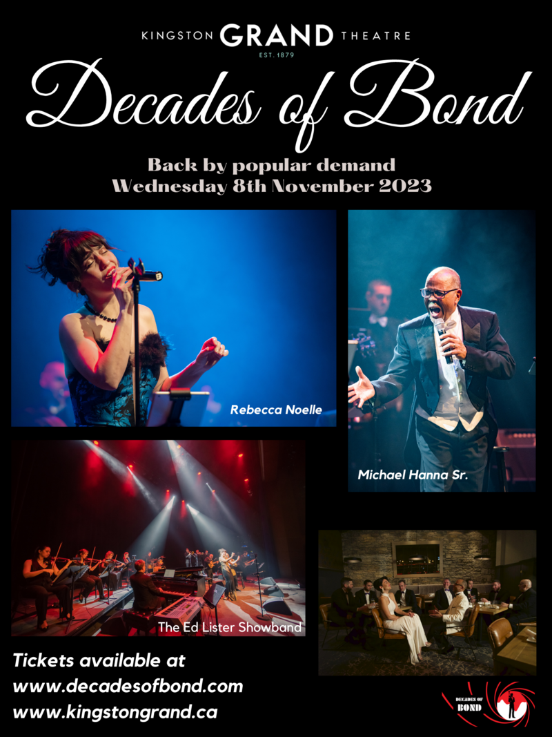 Ed Lister Music presents: Decades of Bond - Jun 15th @ Kingston Grand Theatre