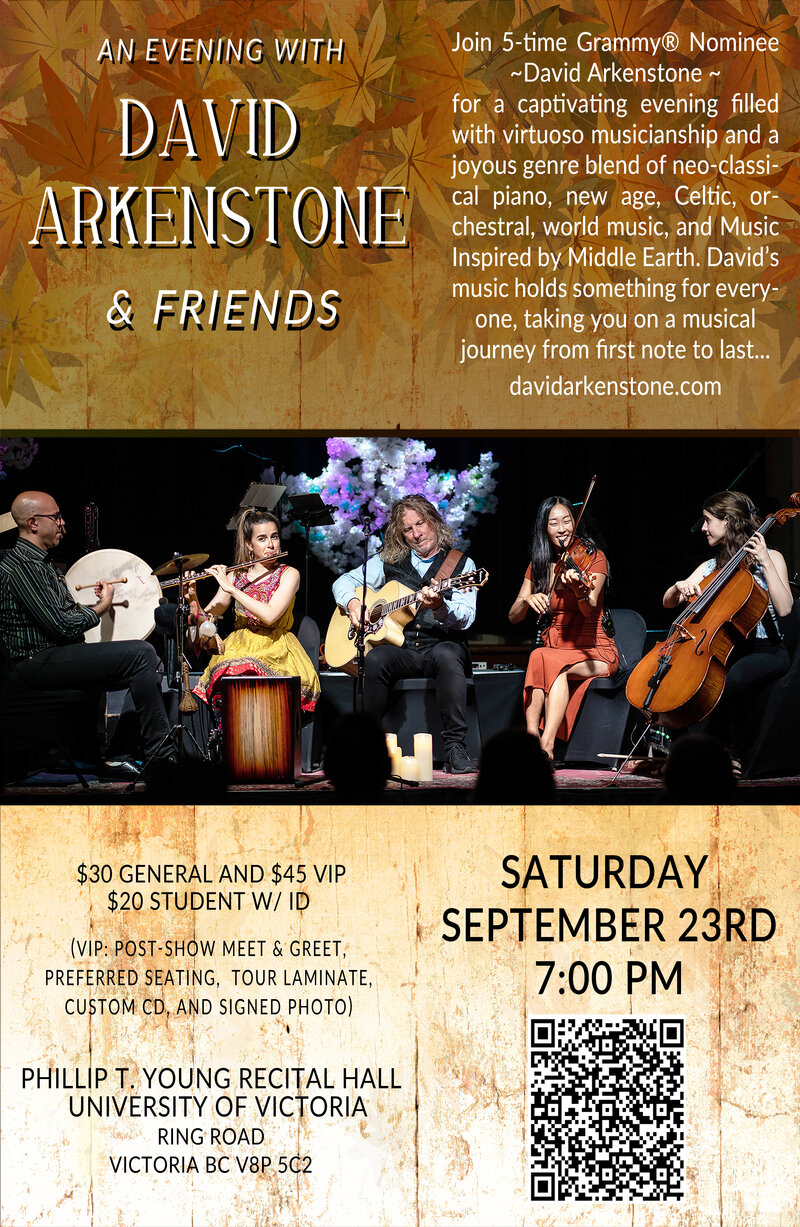 David Arkenstone - 5-Time Grammy Nominee - May 1st @ Phillip T. Young Recital Hall (Uvic)