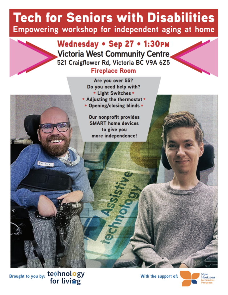 Tech for Seniors and People with Disabilities - May 6th @ Victoria West Community Association