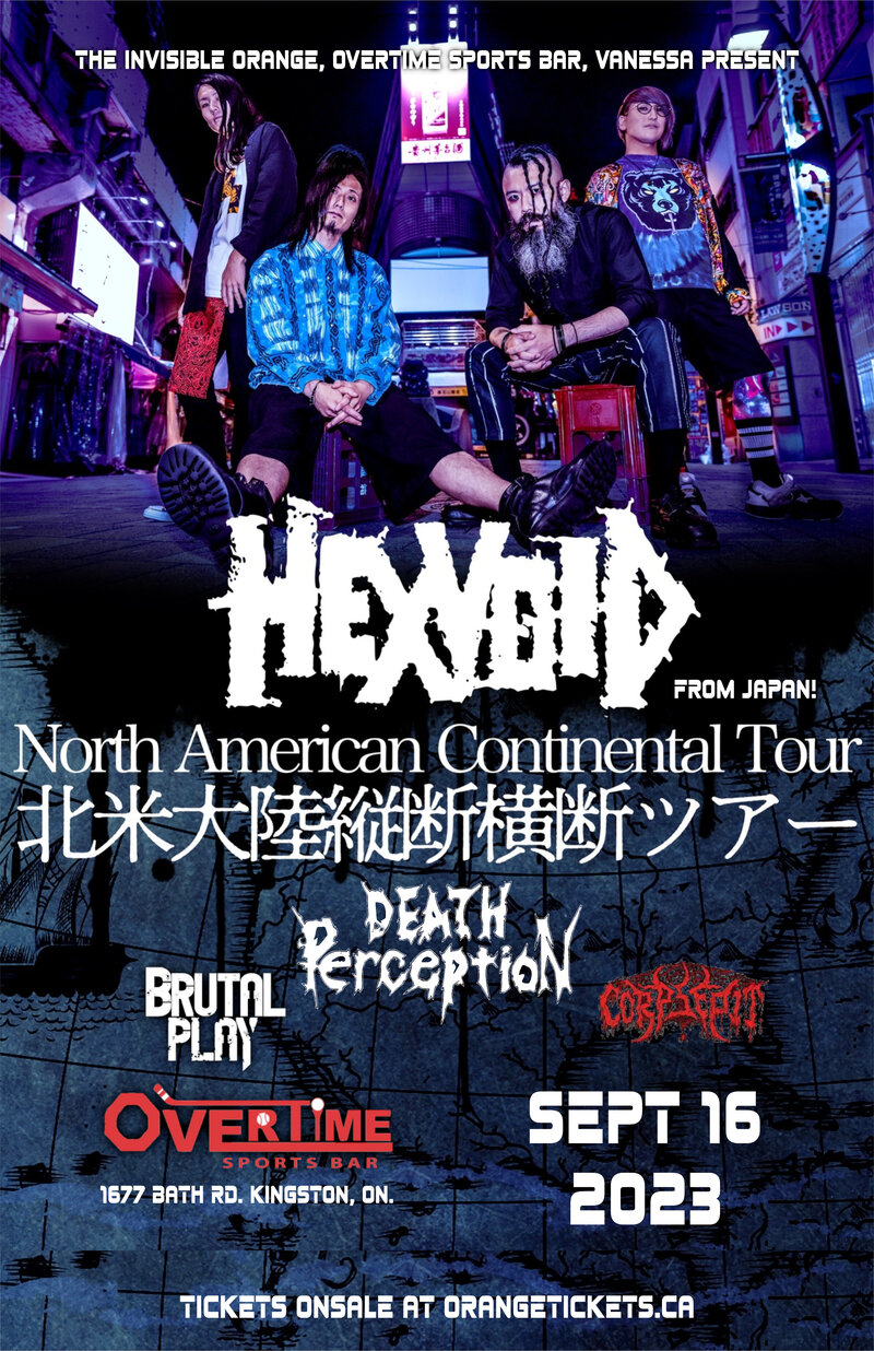 Hexvoid, Death Perception, Brutal Play, and Corpsepit concert - May 6th @ Overtime Sports Bar