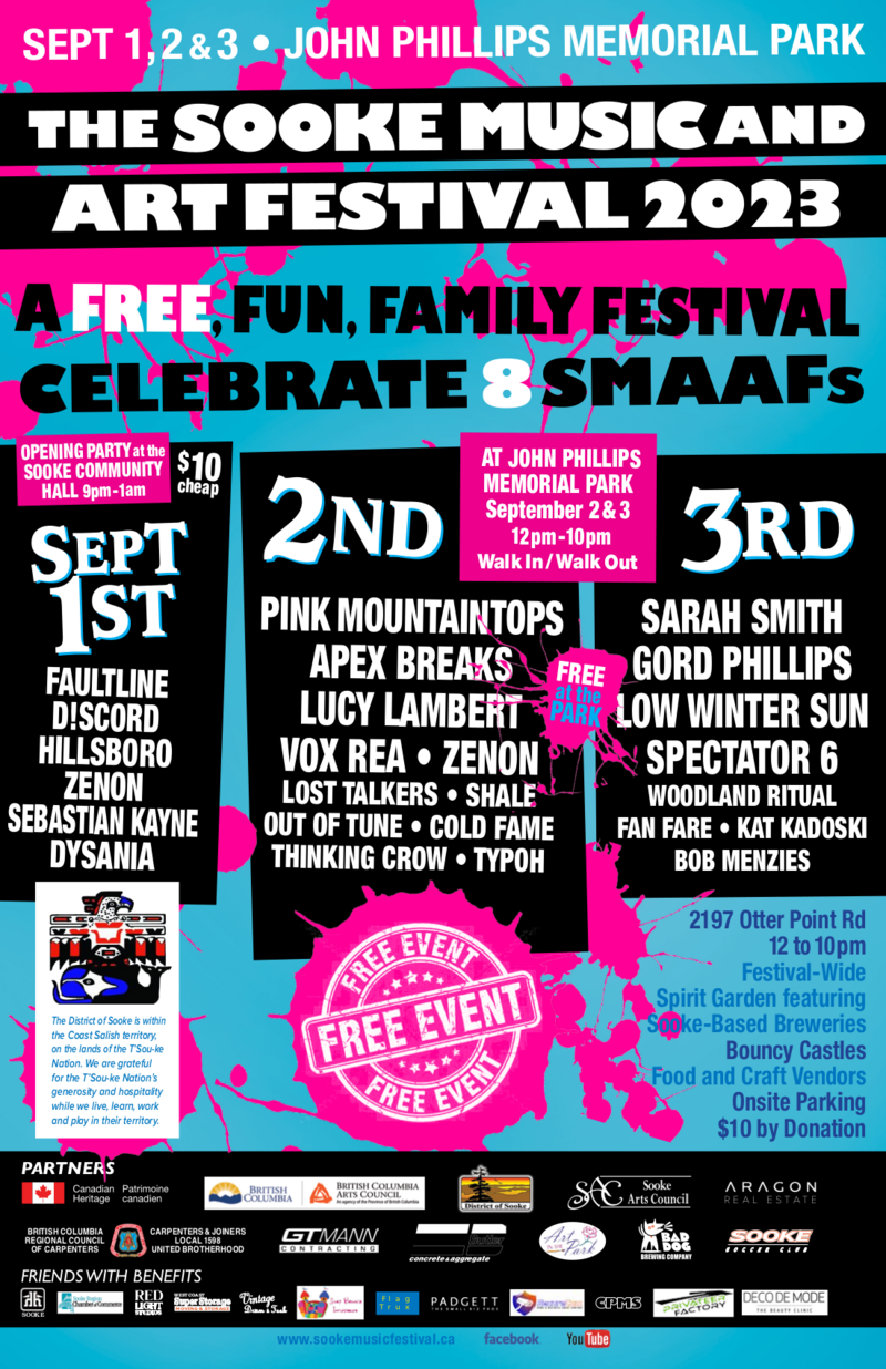 Sooke Music Festival 2023 - May 7th @ John Phillips Memorial Park