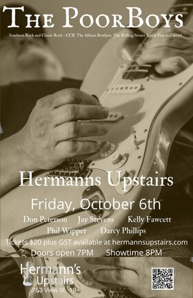 Fri. Oct 6th 2023 - - Sep 27th @ Hermann's Upstairs