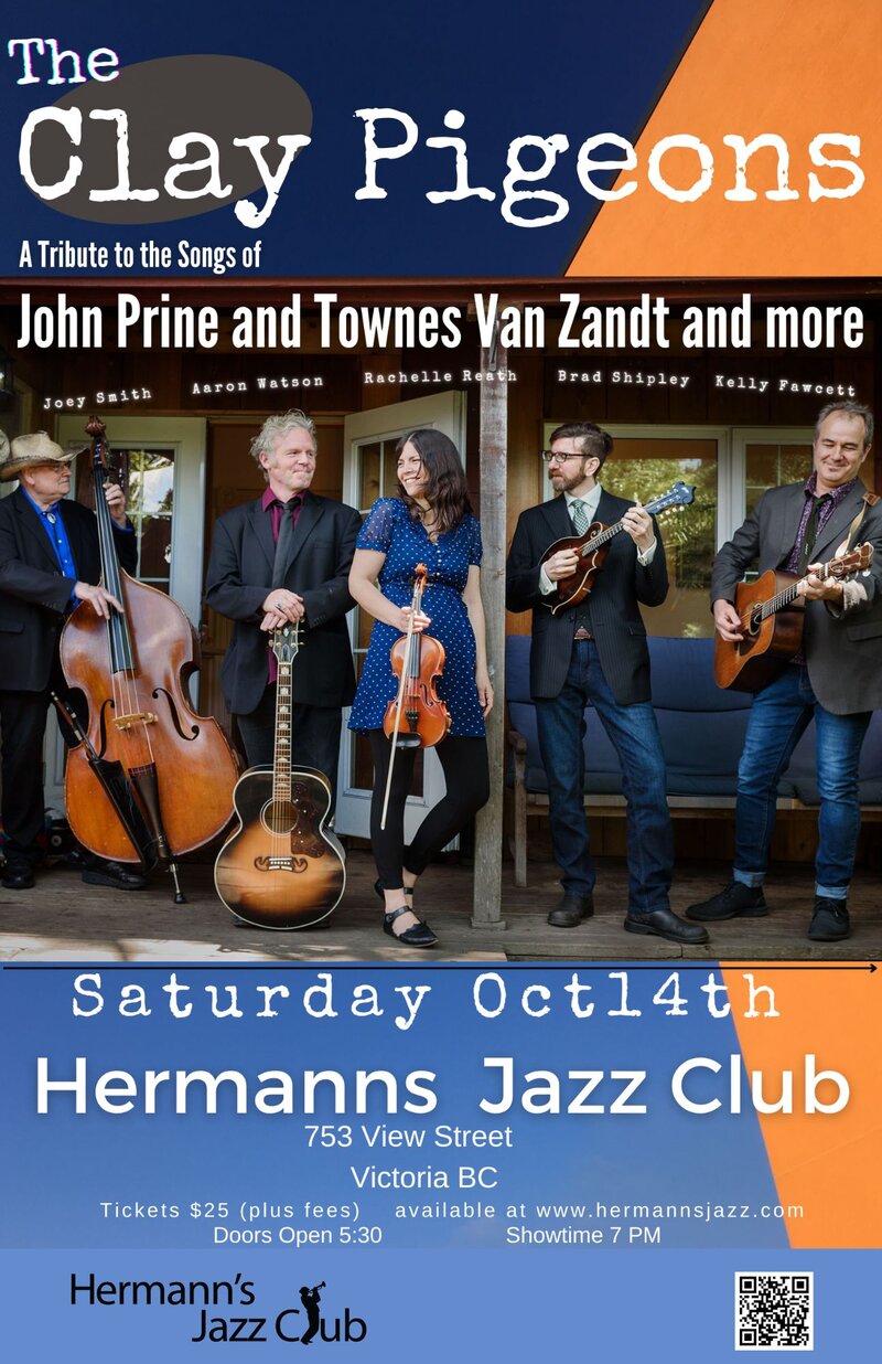 The Clay Pigeons: the music of John Prine + more - May 7th @ Hermann's Jazz Club