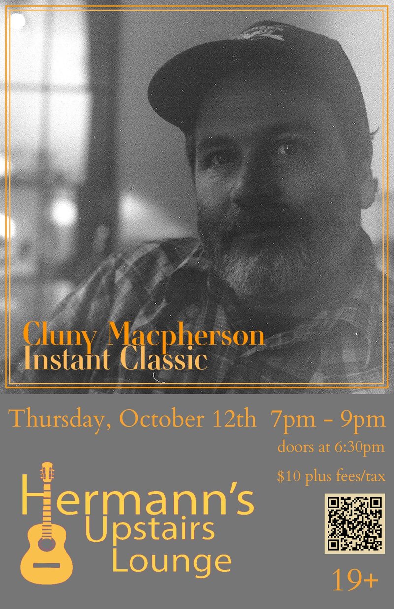 LOUNGE: Instant Classic listening party featuring Cluny Macpherson - Jun 5th @ Hermann's Upstairs