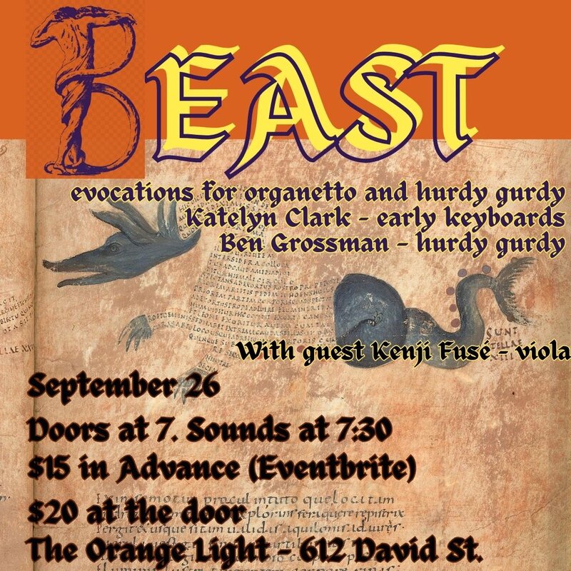 Beast and Kenji Fus&eacute; - May 9th @ The Orange Light
