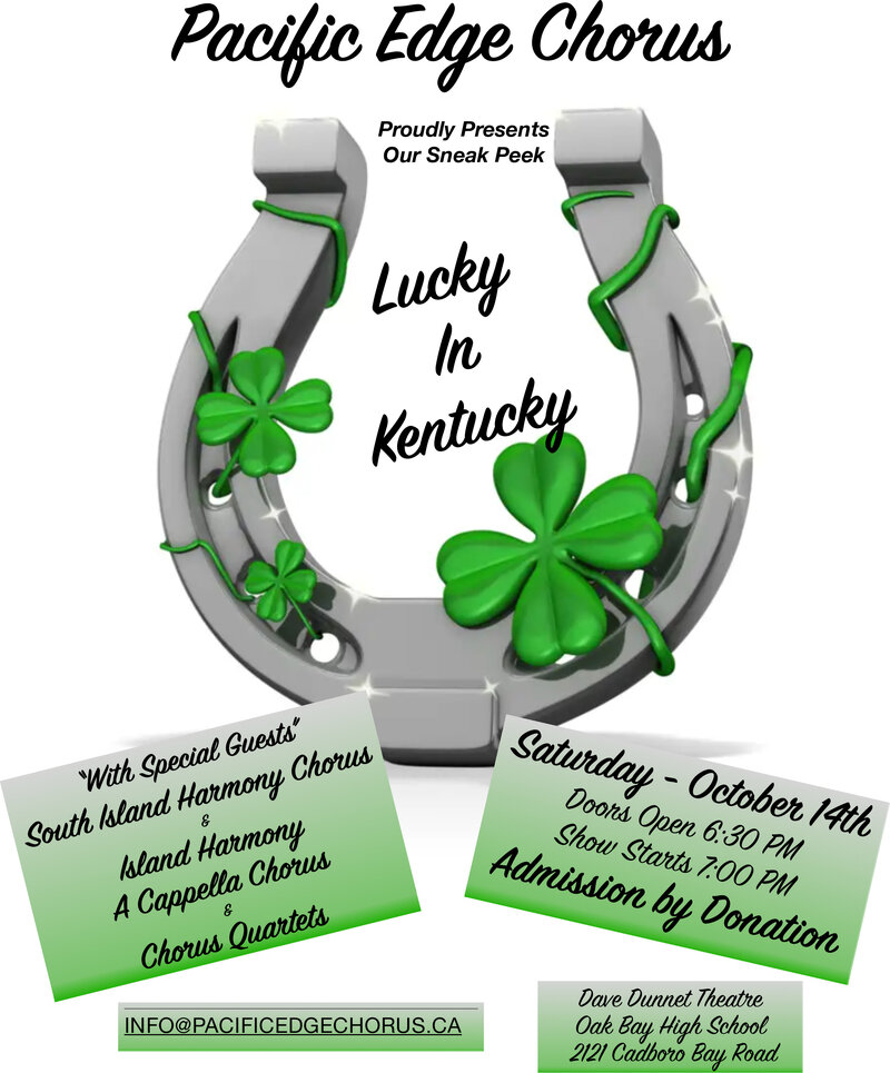 Pacific Edge Chorus - a Sneak Peek show by donation - May 8th @ Dave Dunnet Theatre