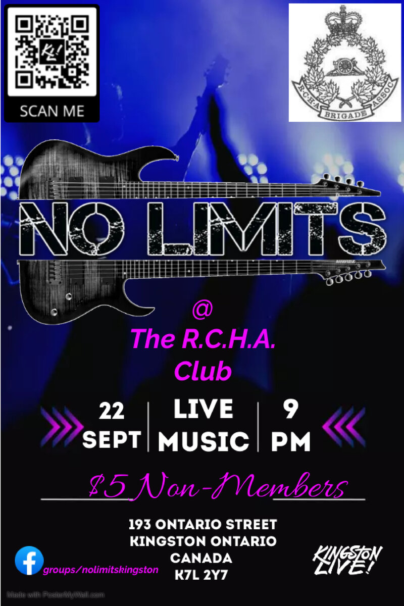 No Limits @ The Club at the R.C.H.A. Sep 22 2023 - May 7th @ The Club at the R.C.H.A.