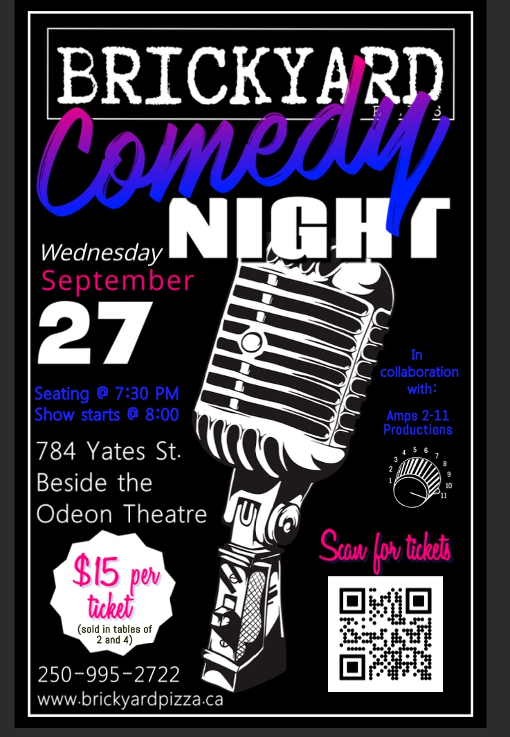 Brickyard Comedy Night - May 6th @ Brickyard Pizza