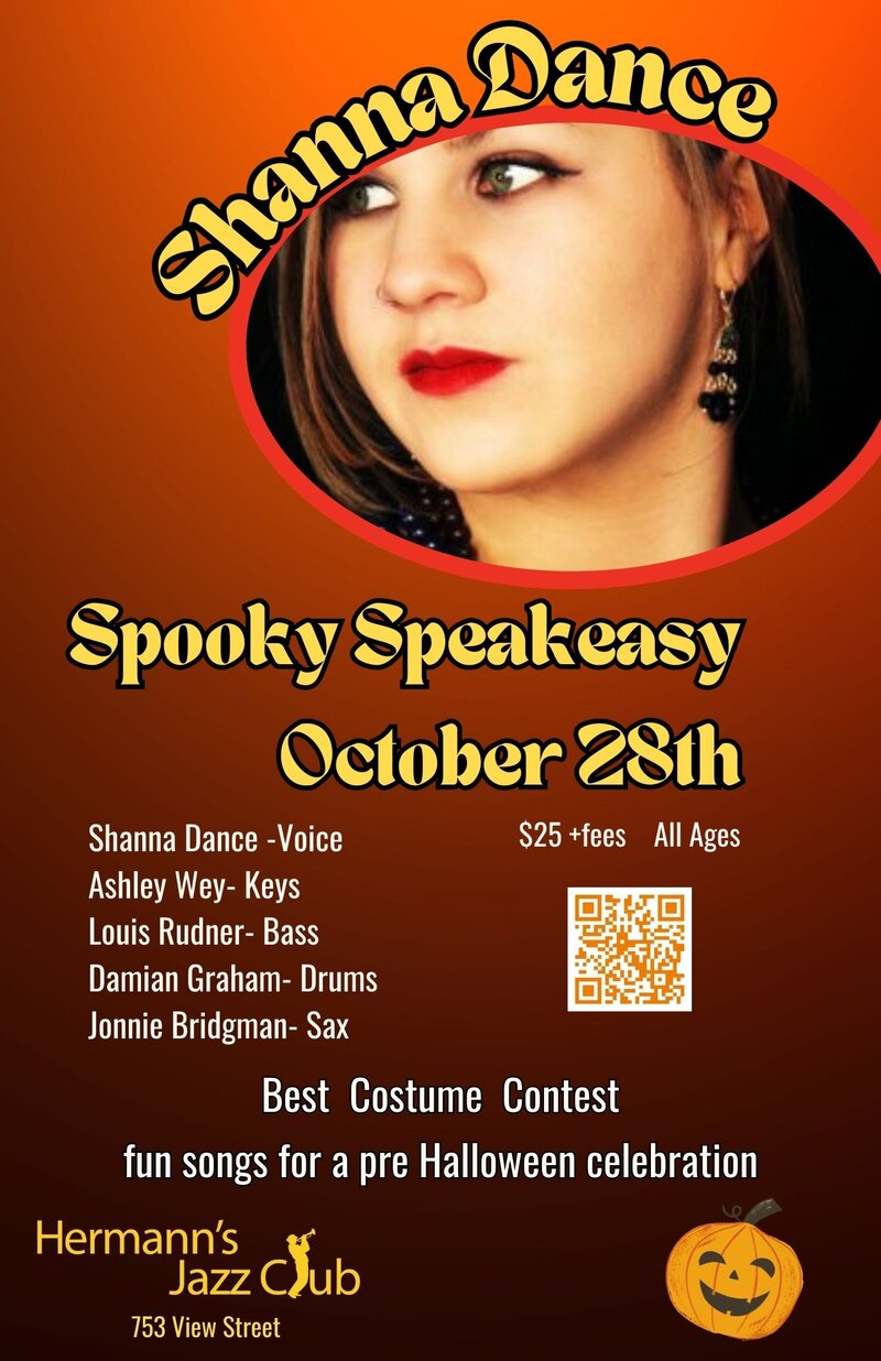 Shanna Dance: Spooky Speakeasy - May 6th @ Hermann's Jazz Club