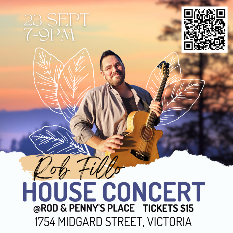 House Concert at Rod & Penny's Place @ Rod & Penny's House - 1754 Midgard Ave - Sep 23, 2023