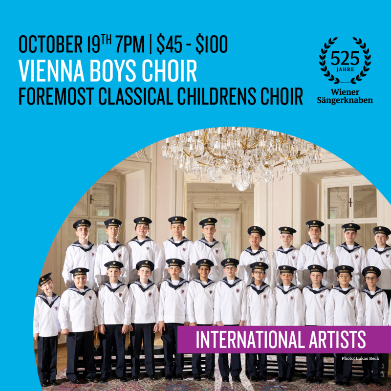 Field Hall Presents: Vienna Boys Choir - May 7th @ Field Arts & Events Hall