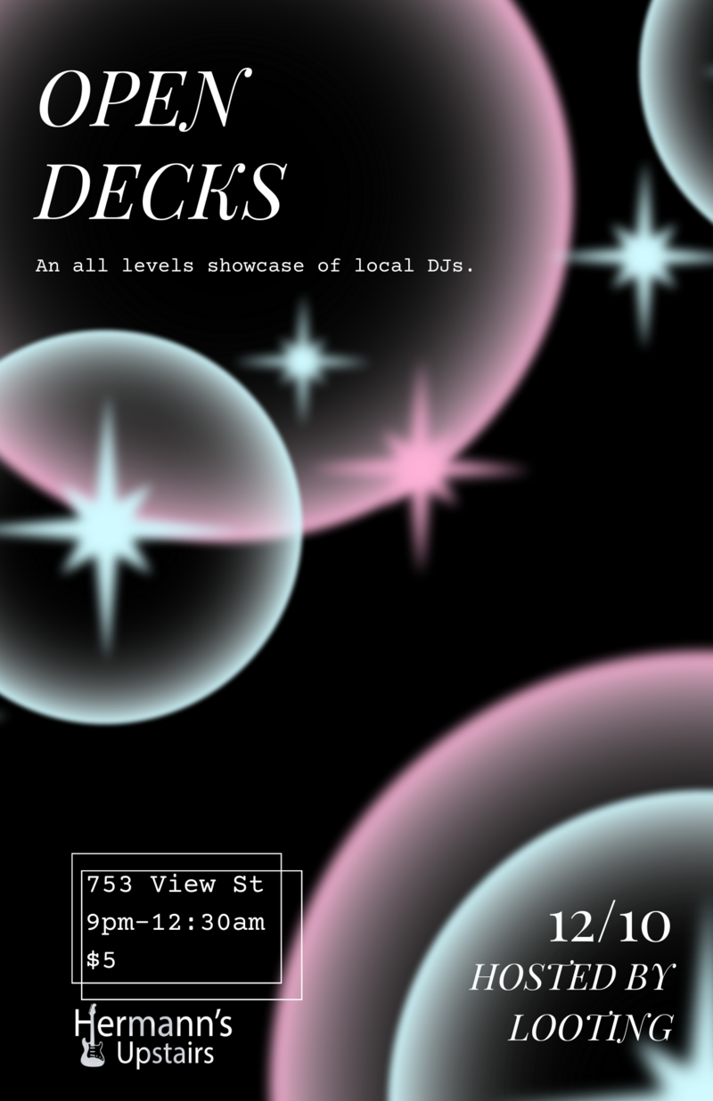 Open Decks - Jun 8th @ Hermann's Upstairs