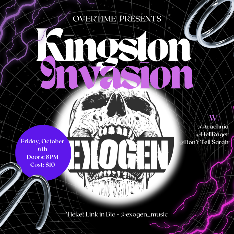 Kingston Invasion - May 7th @ Overtime Sports Bar