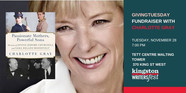 GivingTuesday Fundraiser: An Evening with Charlotte Gray - May 7th @ Tett Centre for Creativity & Learning