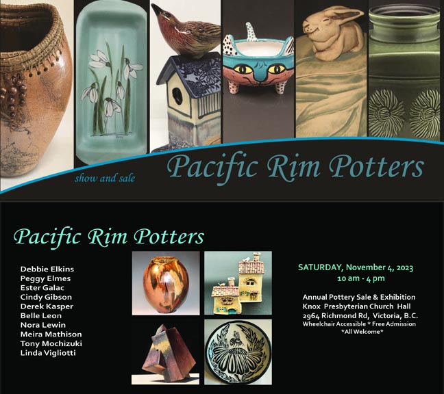 2023 Pacific Rim Potters Autumn Exhibition and Sale - May 8th @ Knox Church Hall