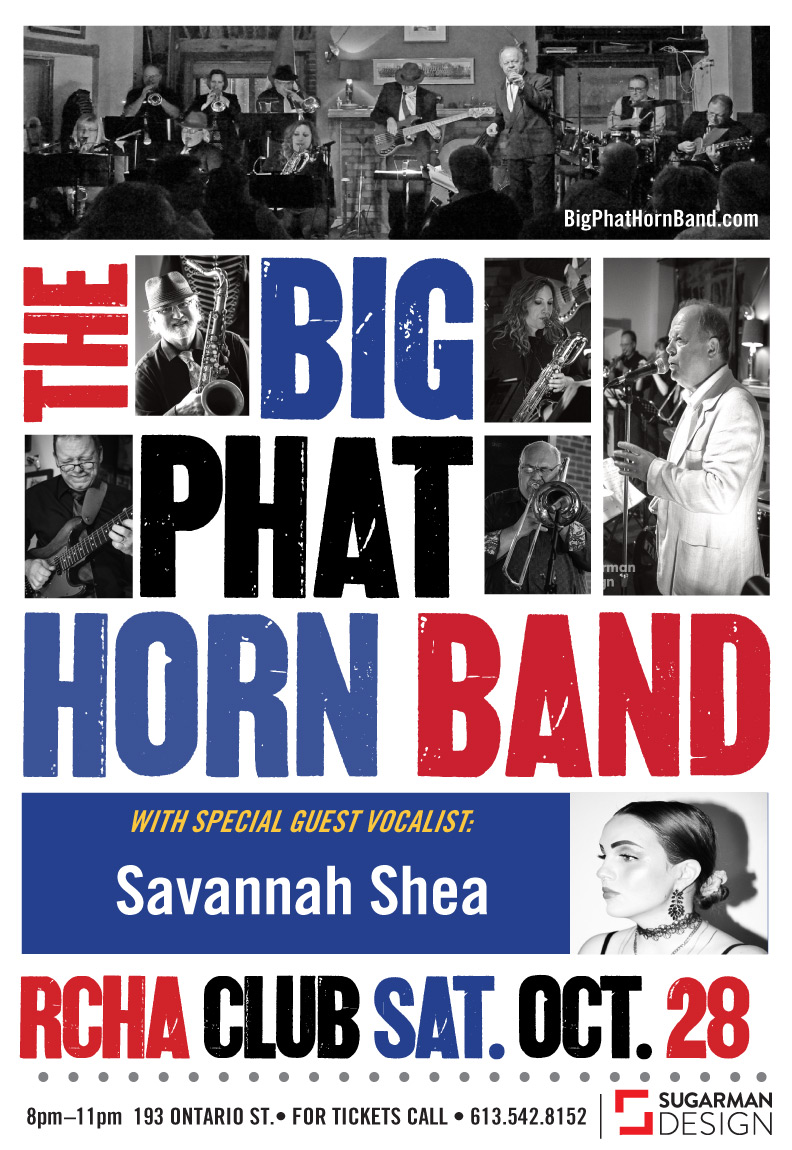 LIVE - The Big Phat Horn Band - May 6th @ The Club at the R.C.H.A.