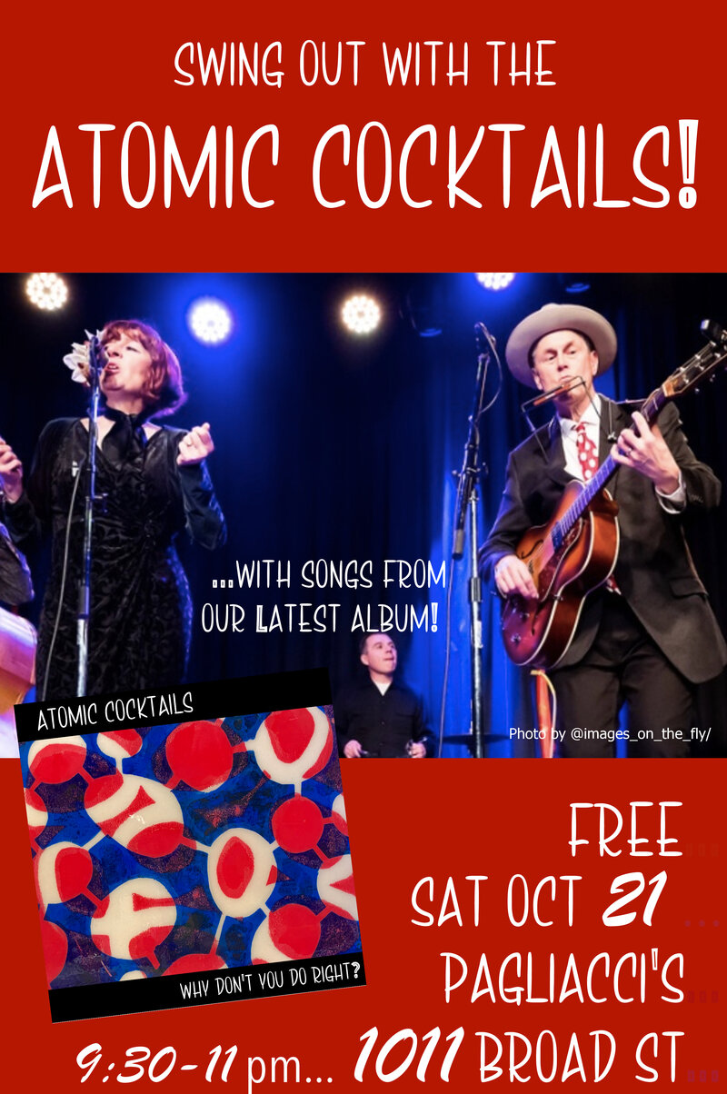 Swing with ATOMIC COCKTAILS - May 16th @ Pagliacci's