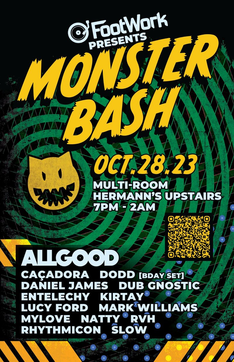 Footwork Presents - Monster Bash - Jun 16th @ Hermann's Upstairs
