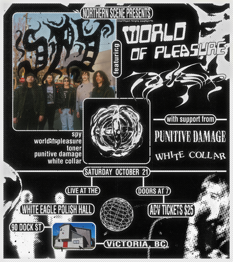 ALL AGES HARDCORE: SPY, World of Pleasure, Toner, Punitive Damage & White Collar - May 6th @ White Eagle Polish Hall
