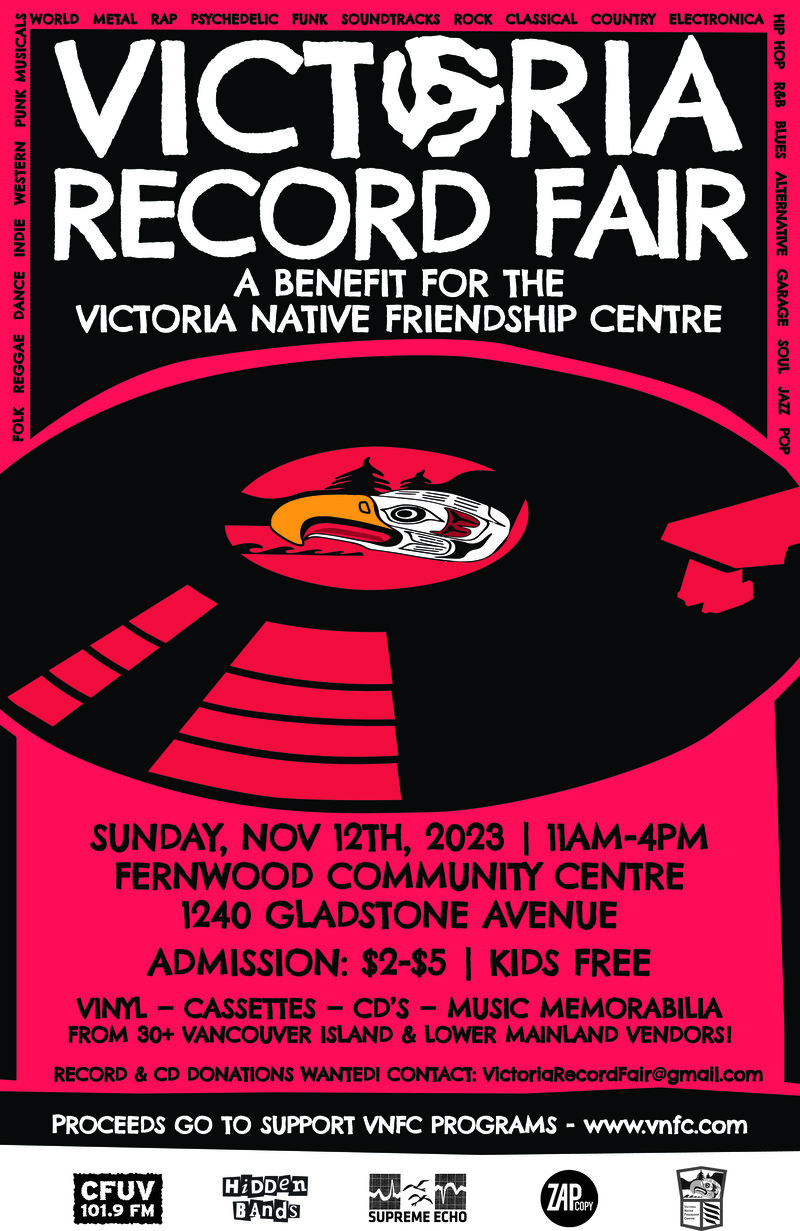 The Victoria Record Fair - May 6th @ Fernwood (NRG) Community Centre
