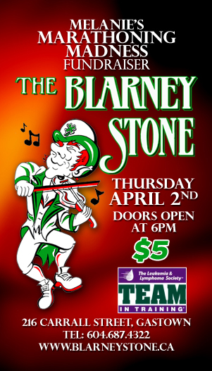 Melanie's Marathoning Madness @ Blarney Stone Apr 2 2009 - Jun 16th @ Blarney Stone