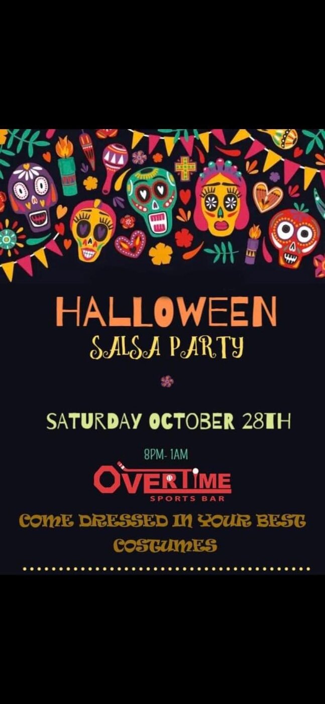 Halloween Salsa Party @ Overtime Sports Bar - Oct 28, 2023