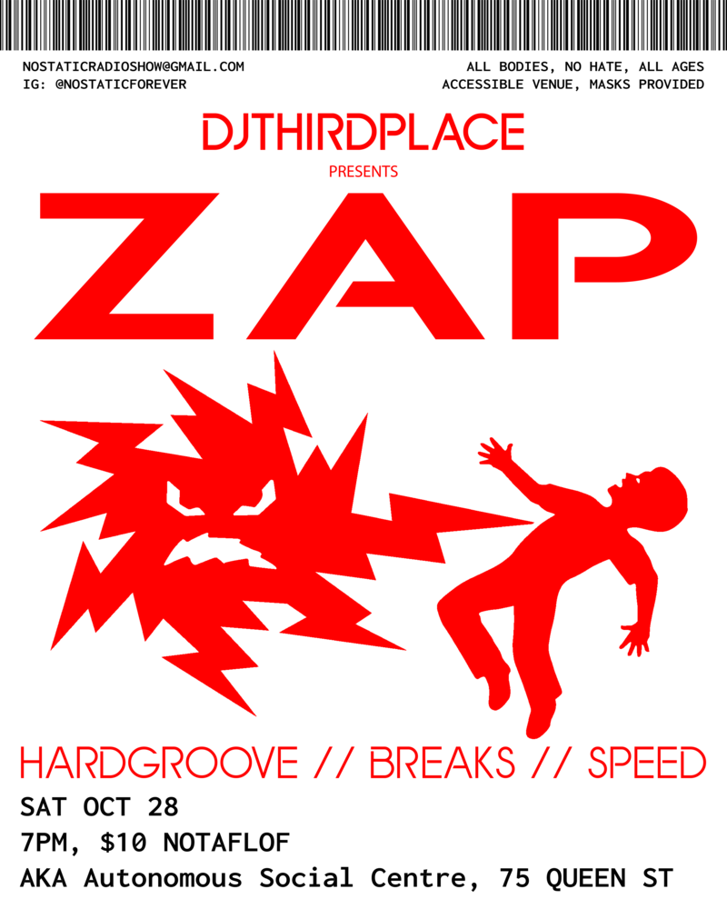 ZAP 1 - May 8th @ AKA Autonomous Social Centre