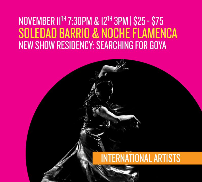 Field Hall Presents: Soledad Barrio & Noche Flamenca “Searching for Goya” @ Field Arts & Events Hall - Nov 12, 2023