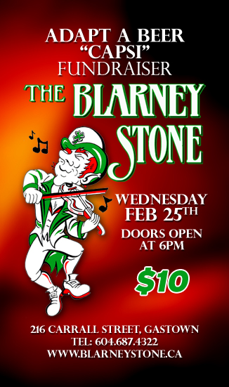 UBC 'CAPSI' FUNDRAISER @ Blarney Stone Feb 25 2009 - Jun 9th @ Blarney Stone