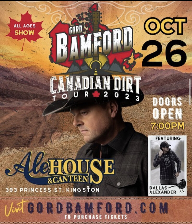 Gord Bamford - May 6th @ The Ale House & Canteen