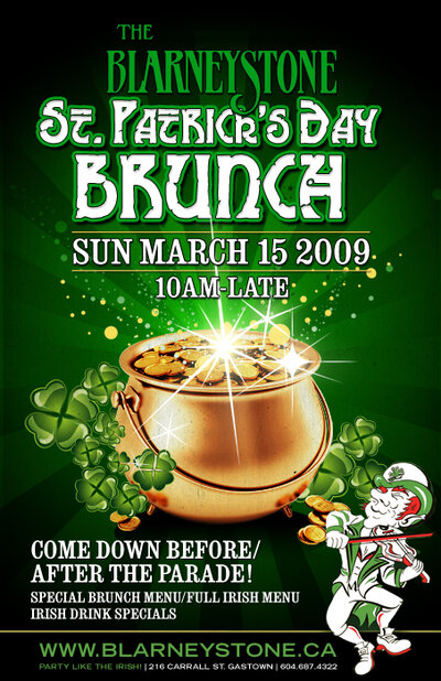 St. Patty's Brunch @ Blarney Stone Mar 15 2009 - Jun 6th @ Blarney Stone