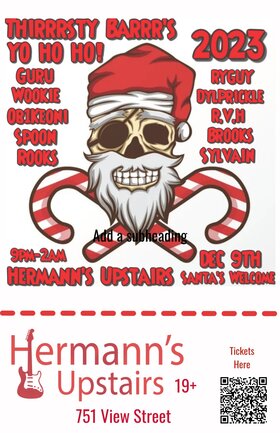Sat. Dec 9th 2023 - - Sep 29th @ Hermann's Upstairs