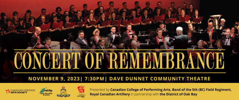 Concert of Remembrance @ Dave Dunnet Theatre  - Nov 09, 2023