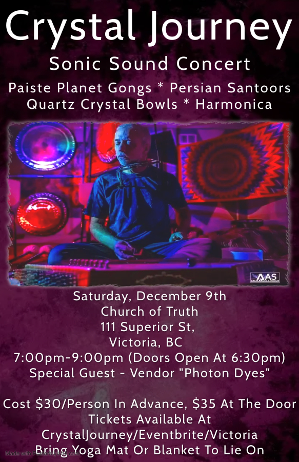Crystal Journey Cosmic Concert - May 6th @ Church Of Truth