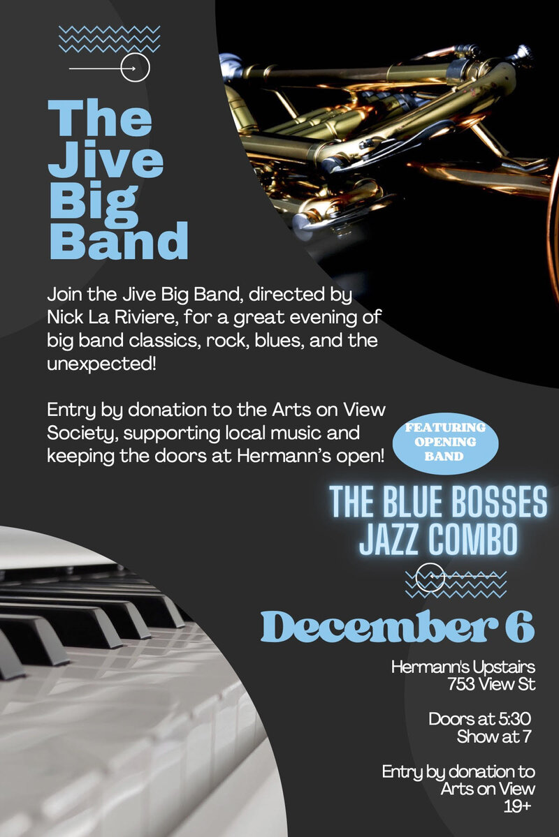 Jive Big Band and The Blue Bosses - Jun 27th @ Hermann's Upstairs