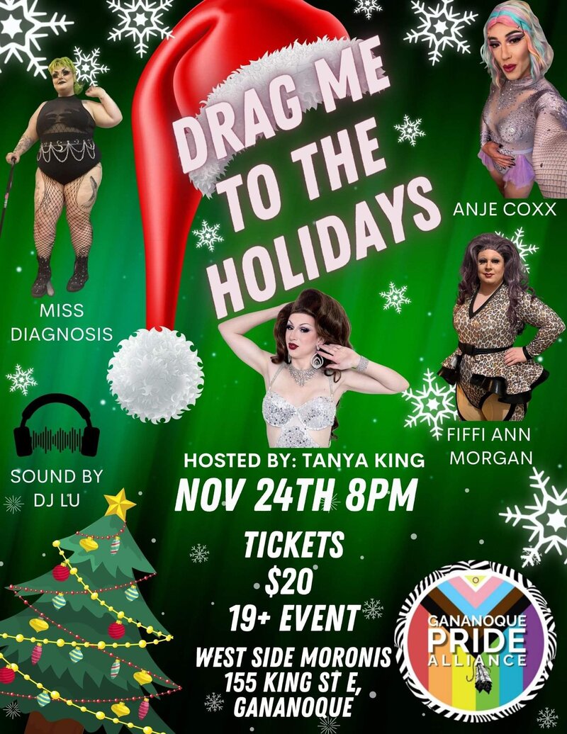 Drag Me to the Holidays @ Moroni's Restaurant & Sports Bar - Nov 24, 2023