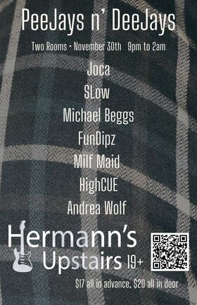 Thu. Nov 30th 2023 - - Sep 21st @ Hermann's Upstairs