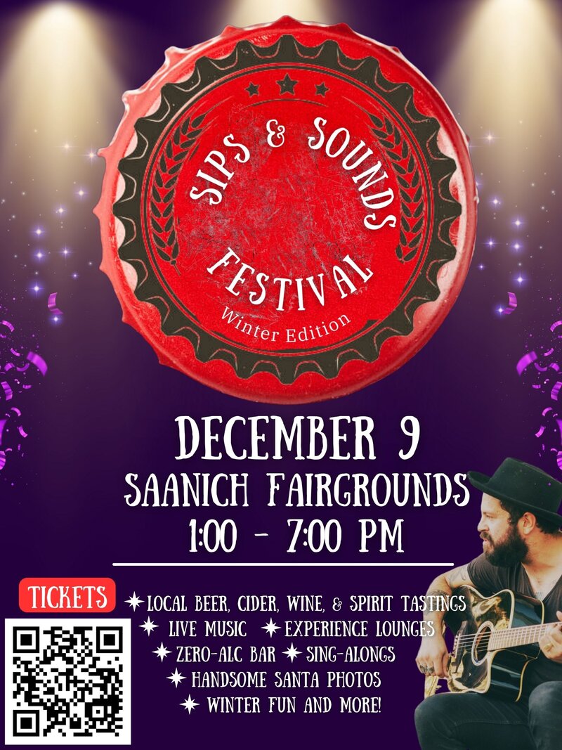 Sips & Sounds Winter Edition @ Saanich Fairgrounds - Dec 09, 2023