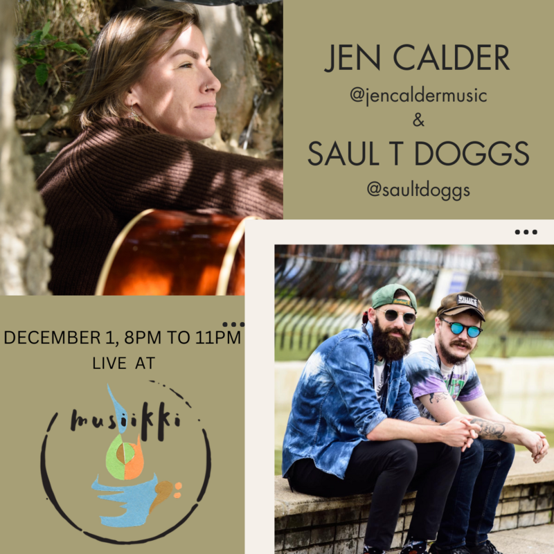 Jen Calder and Saul T Doggs - May 19th @ Musiikki Caf&eacute; & Whiskey Bar